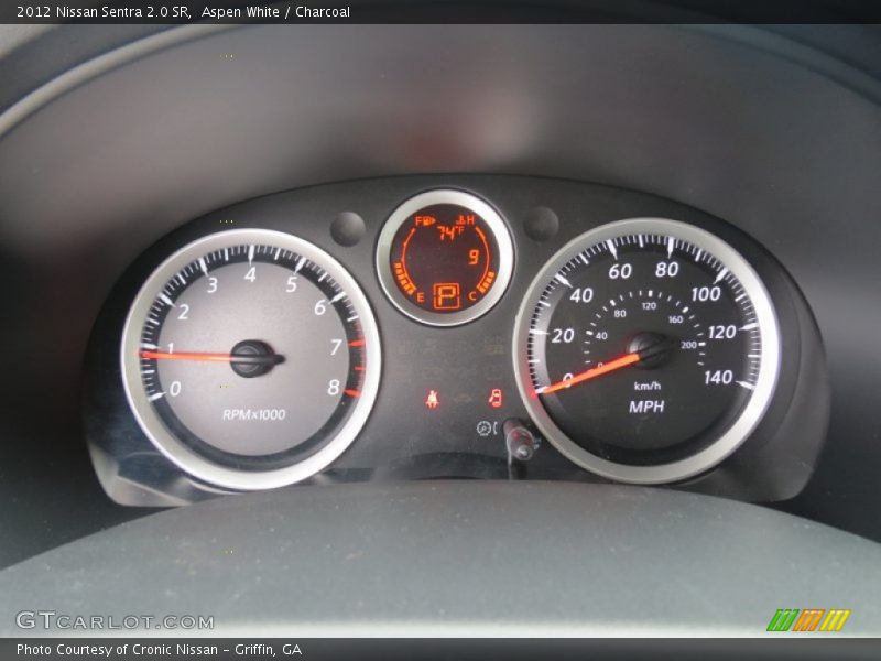 Aspen White / Charcoal 2012 Nissan Sentra 2.0 SR