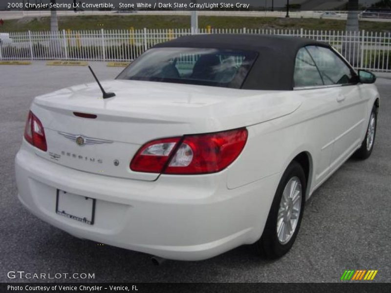 Stone White / Dark Slate Gray/Light Slate Gray 2008 Chrysler Sebring LX Convertible
