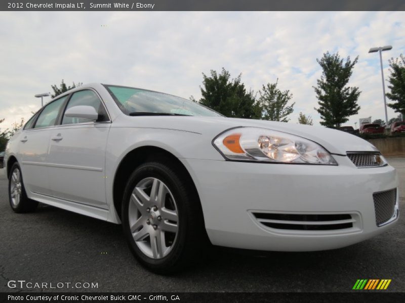 Summit White / Ebony 2012 Chevrolet Impala LT