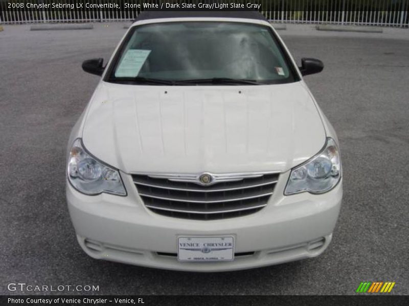 Stone White / Dark Slate Gray/Light Slate Gray 2008 Chrysler Sebring LX Convertible