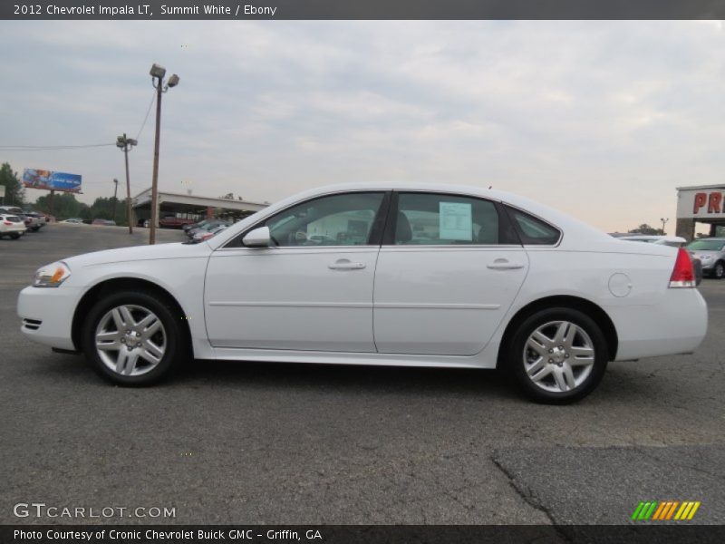Summit White / Ebony 2012 Chevrolet Impala LT