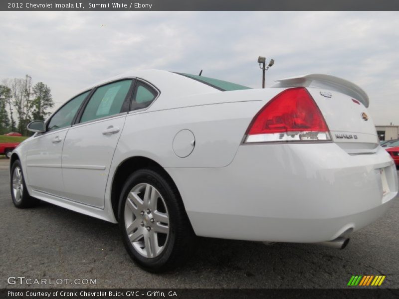 Summit White / Ebony 2012 Chevrolet Impala LT