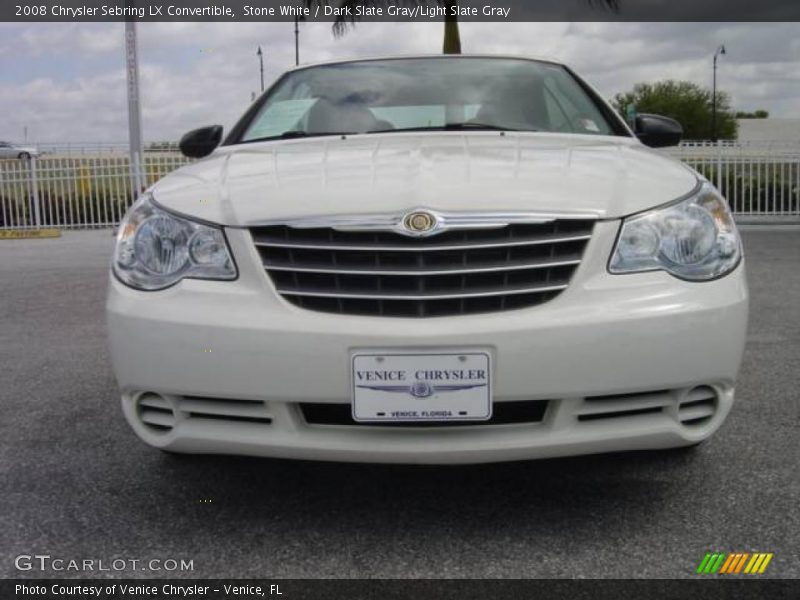 Stone White / Dark Slate Gray/Light Slate Gray 2008 Chrysler Sebring LX Convertible