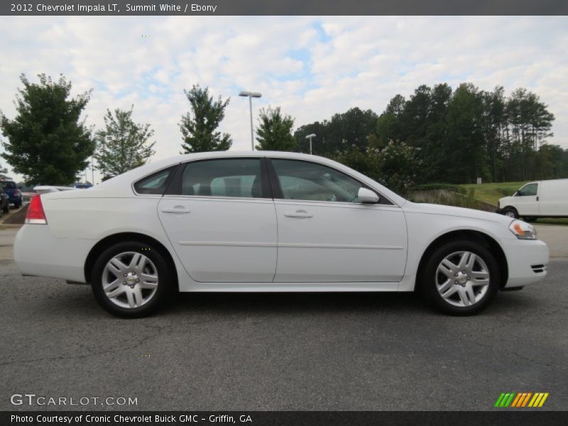 Summit White / Ebony 2012 Chevrolet Impala LT