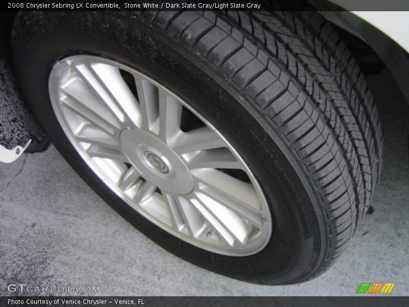 Stone White / Dark Slate Gray/Light Slate Gray 2008 Chrysler Sebring LX Convertible