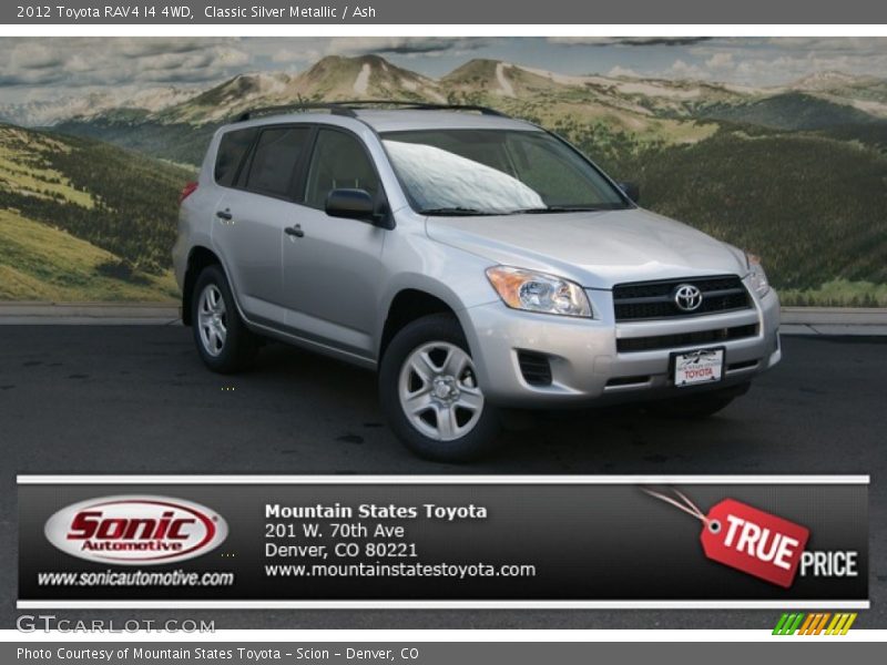 Classic Silver Metallic / Ash 2012 Toyota RAV4 I4 4WD