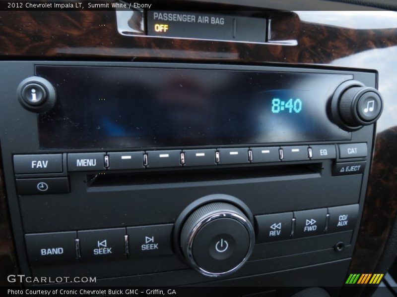 Summit White / Ebony 2012 Chevrolet Impala LT