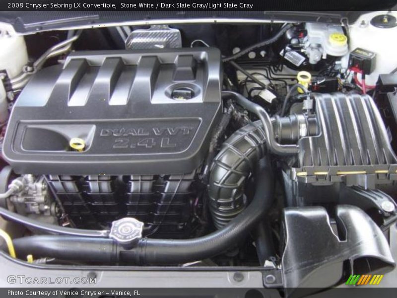 Stone White / Dark Slate Gray/Light Slate Gray 2008 Chrysler Sebring LX Convertible