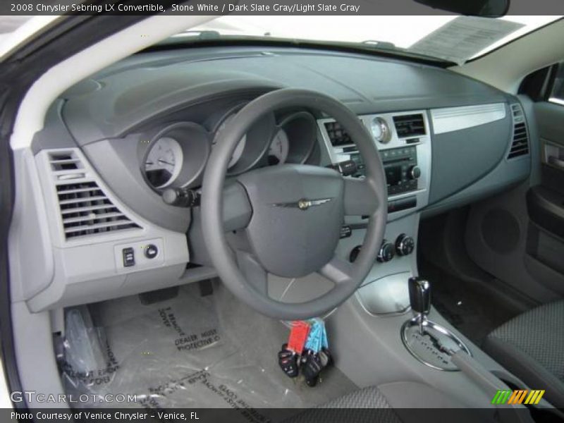 Stone White / Dark Slate Gray/Light Slate Gray 2008 Chrysler Sebring LX Convertible