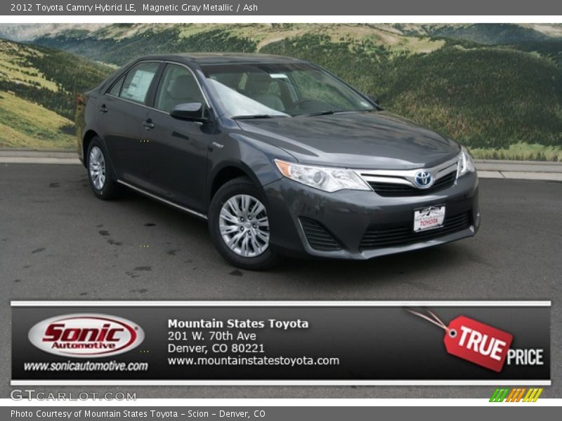 Magnetic Gray Metallic / Ash 2012 Toyota Camry Hybrid LE