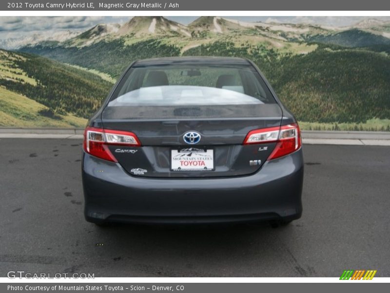Magnetic Gray Metallic / Ash 2012 Toyota Camry Hybrid LE