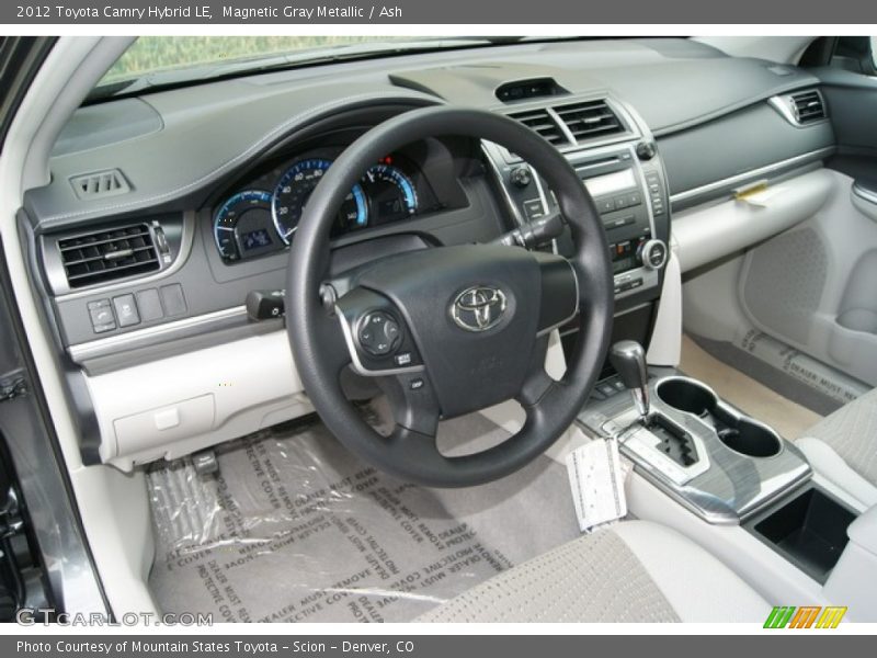 Magnetic Gray Metallic / Ash 2012 Toyota Camry Hybrid LE