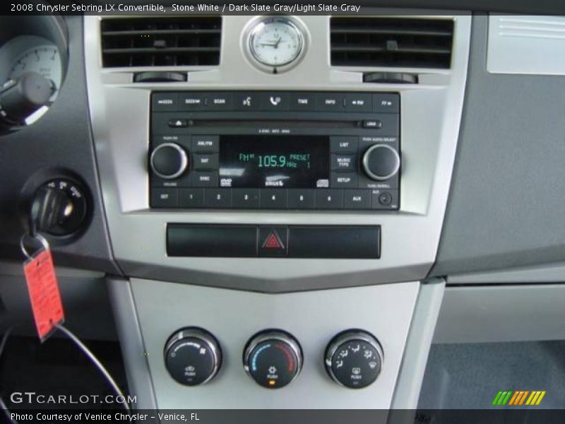 Stone White / Dark Slate Gray/Light Slate Gray 2008 Chrysler Sebring LX Convertible