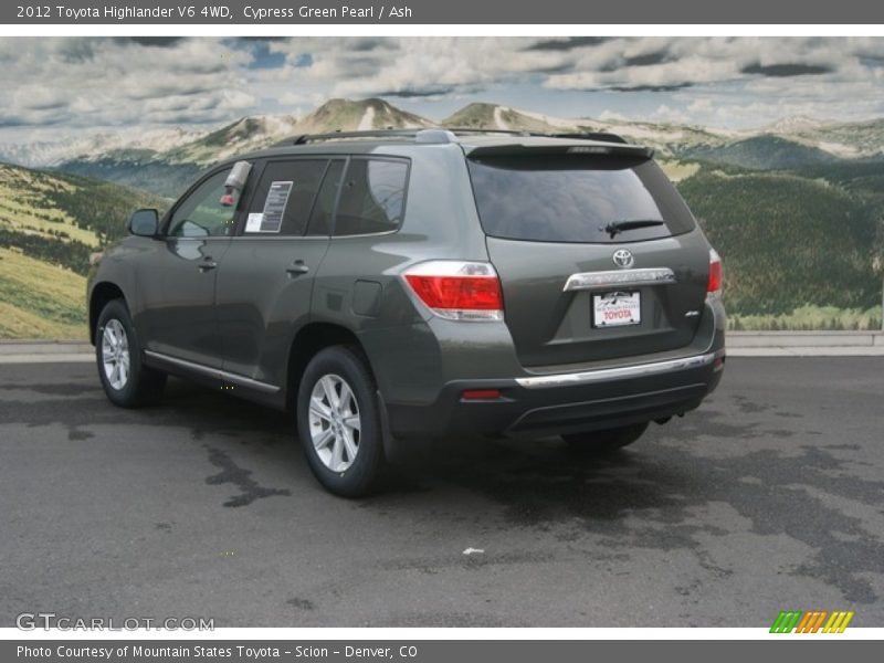 Cypress Green Pearl / Ash 2012 Toyota Highlander V6 4WD