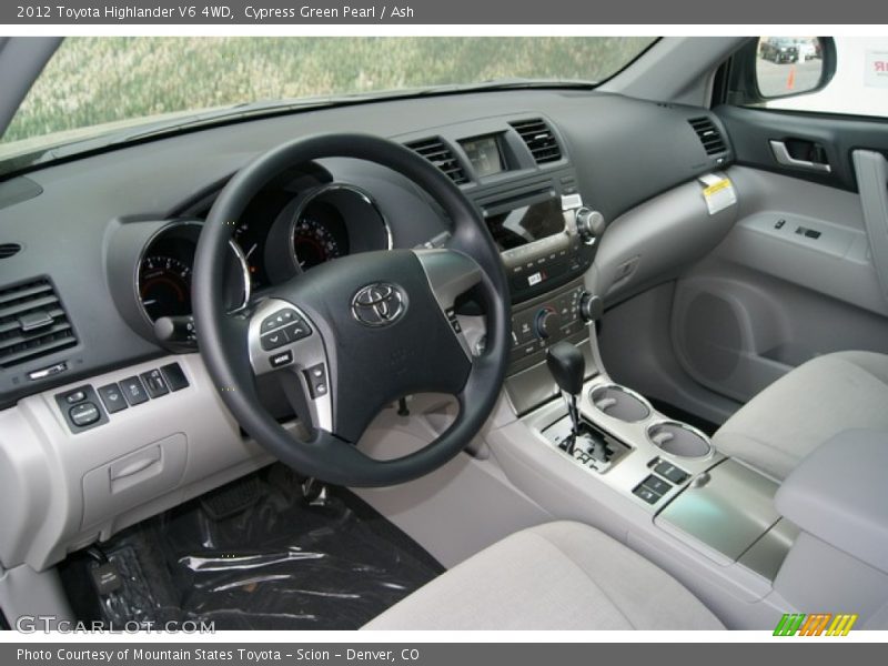 Cypress Green Pearl / Ash 2012 Toyota Highlander V6 4WD