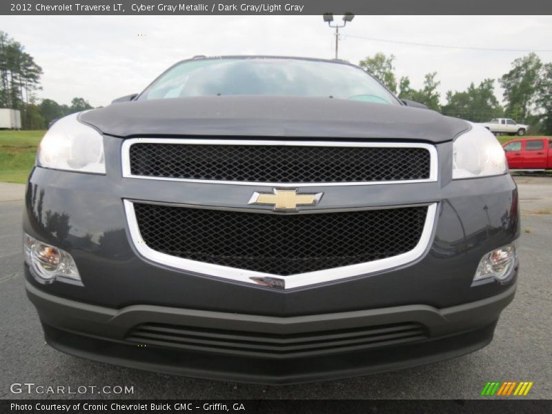 Cyber Gray Metallic / Dark Gray/Light Gray 2012 Chevrolet Traverse LT