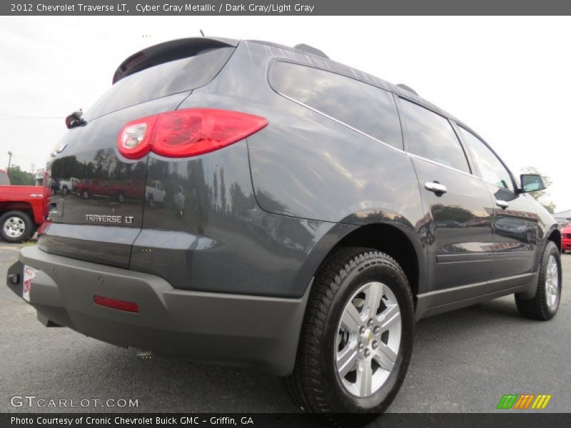 Cyber Gray Metallic / Dark Gray/Light Gray 2012 Chevrolet Traverse LT