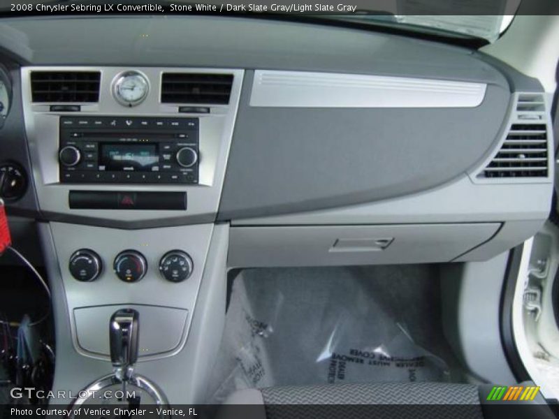 Stone White / Dark Slate Gray/Light Slate Gray 2008 Chrysler Sebring LX Convertible