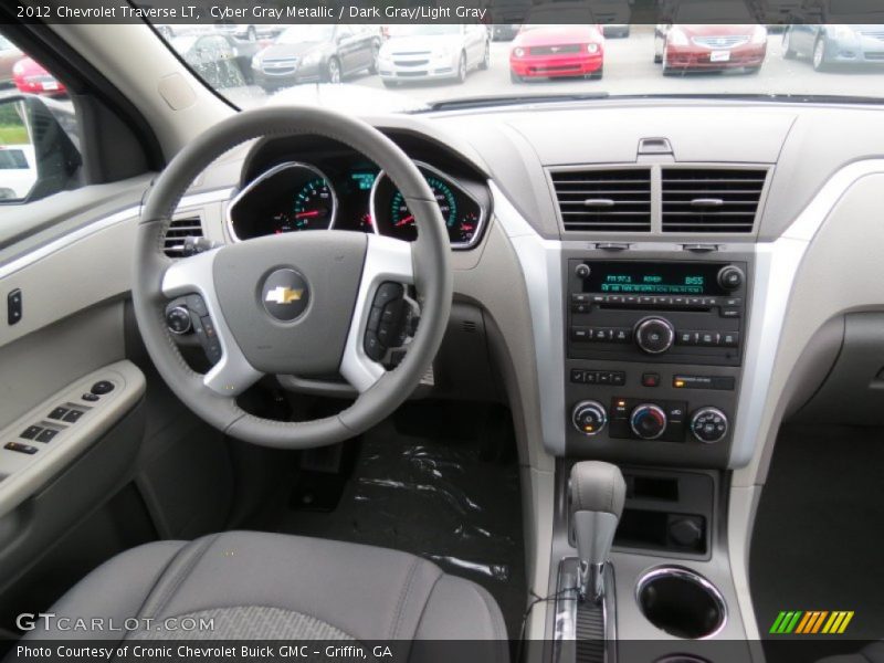 Cyber Gray Metallic / Dark Gray/Light Gray 2012 Chevrolet Traverse LT
