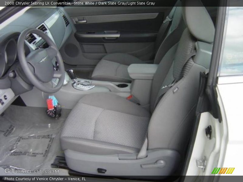 Stone White / Dark Slate Gray/Light Slate Gray 2008 Chrysler Sebring LX Convertible