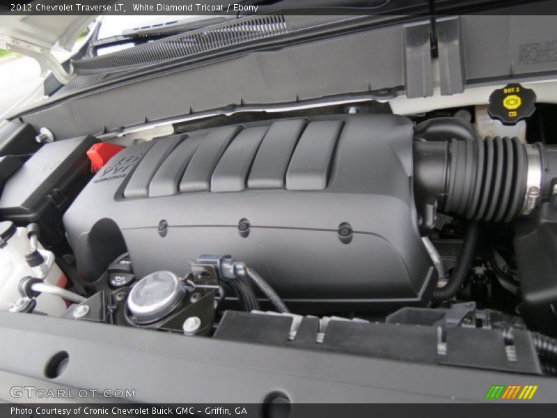 White Diamond Tricoat / Ebony 2012 Chevrolet Traverse LT