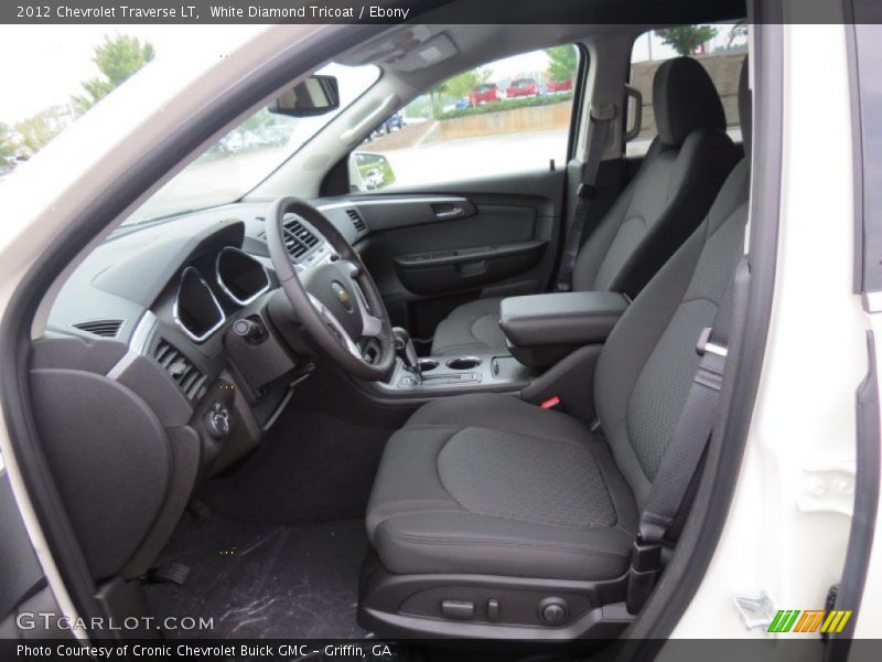 White Diamond Tricoat / Ebony 2012 Chevrolet Traverse LT