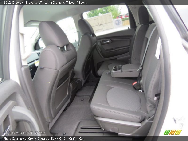 White Diamond Tricoat / Ebony 2012 Chevrolet Traverse LT