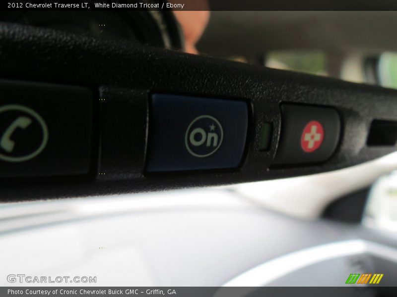 White Diamond Tricoat / Ebony 2012 Chevrolet Traverse LT