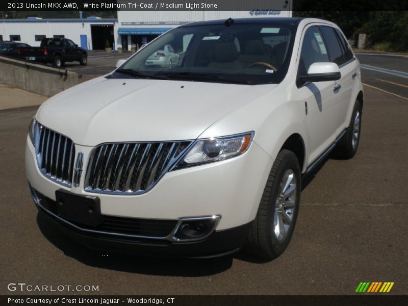 White Platinum Tri-Coat / Medium Light Stone 2013 Lincoln MKX AWD