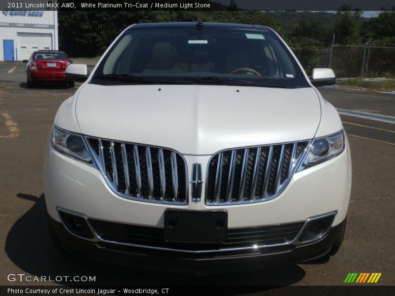 White Platinum Tri-Coat / Medium Light Stone 2013 Lincoln MKX AWD