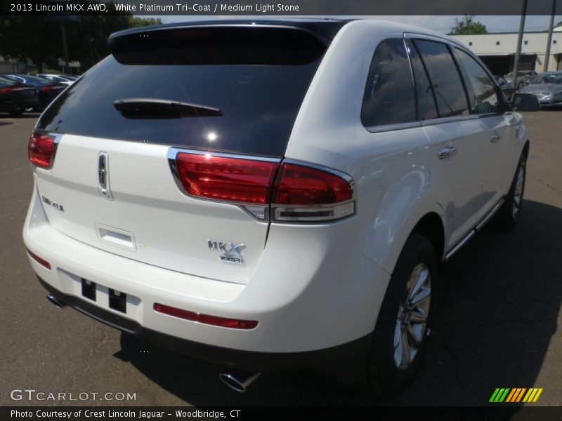 White Platinum Tri-Coat / Medium Light Stone 2013 Lincoln MKX AWD