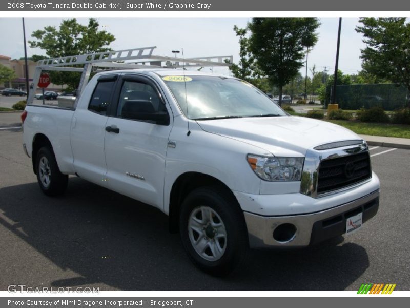 Super White / Graphite Gray 2008 Toyota Tundra Double Cab 4x4