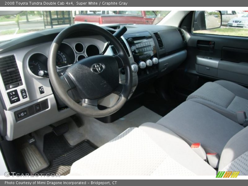 Super White / Graphite Gray 2008 Toyota Tundra Double Cab 4x4