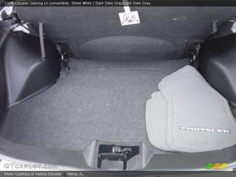 Stone White / Dark Slate Gray/Light Slate Gray 2008 Chrysler Sebring LX Convertible