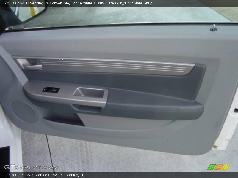 Stone White / Dark Slate Gray/Light Slate Gray 2008 Chrysler Sebring LX Convertible