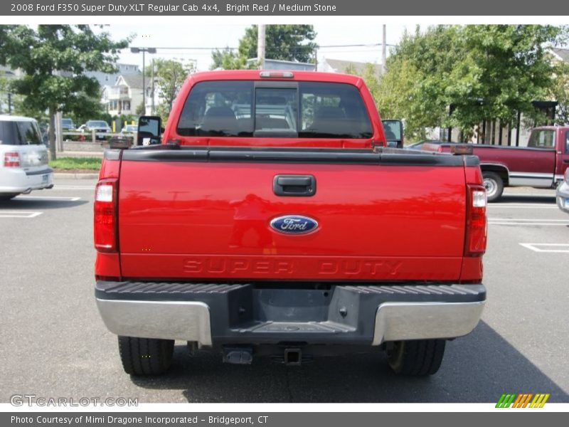 Bright Red / Medium Stone 2008 Ford F350 Super Duty XLT Regular Cab 4x4