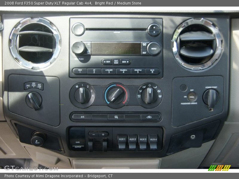 Bright Red / Medium Stone 2008 Ford F350 Super Duty XLT Regular Cab 4x4