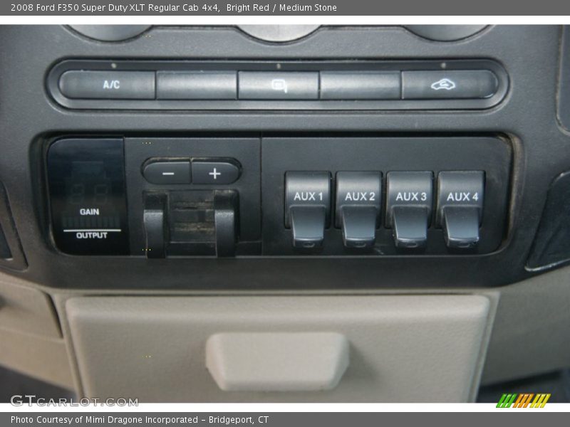 Bright Red / Medium Stone 2008 Ford F350 Super Duty XLT Regular Cab 4x4
