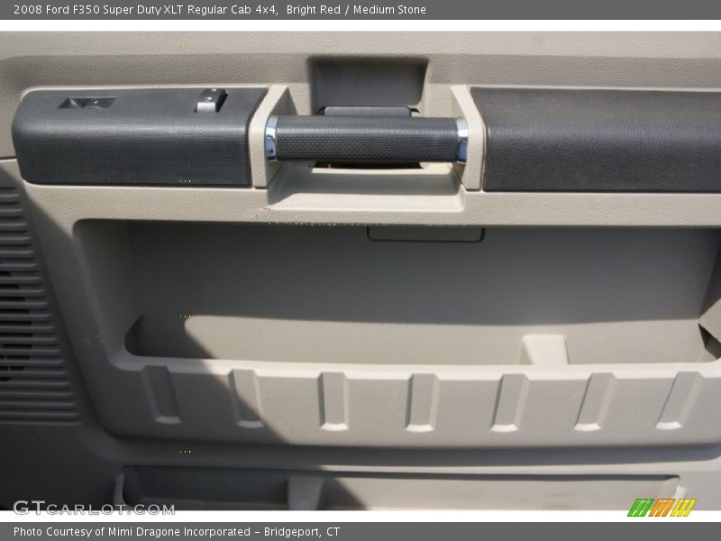 Bright Red / Medium Stone 2008 Ford F350 Super Duty XLT Regular Cab 4x4