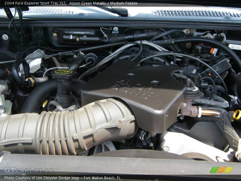 Aspen Green Metallic / Medium Pebble 2004 Ford Explorer Sport Trac XLS