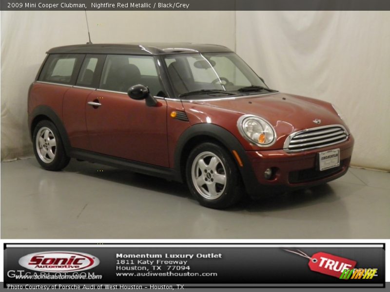 Nightfire Red Metallic / Black/Grey 2009 Mini Cooper Clubman