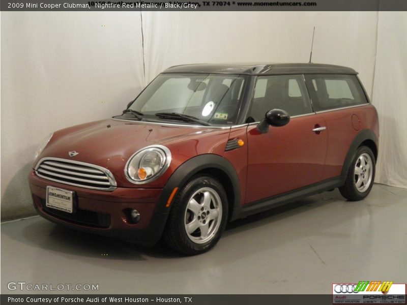 Nightfire Red Metallic / Black/Grey 2009 Mini Cooper Clubman