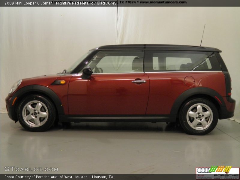 Nightfire Red Metallic / Black/Grey 2009 Mini Cooper Clubman