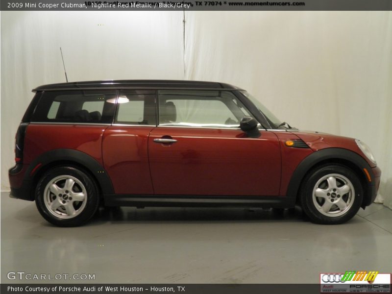 Nightfire Red Metallic / Black/Grey 2009 Mini Cooper Clubman