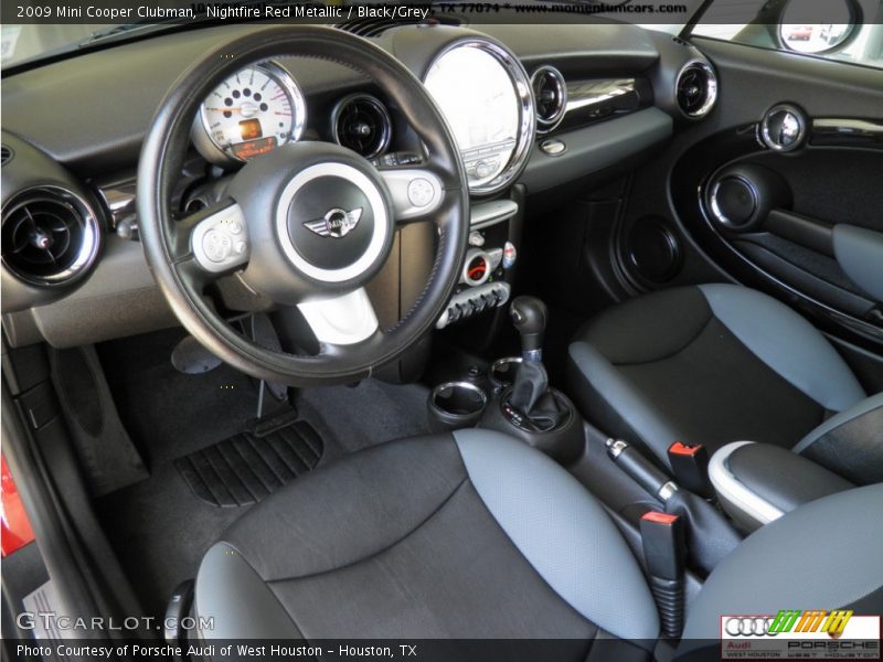 Nightfire Red Metallic / Black/Grey 2009 Mini Cooper Clubman