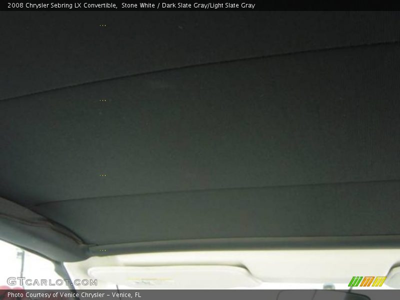 Stone White / Dark Slate Gray/Light Slate Gray 2008 Chrysler Sebring LX Convertible