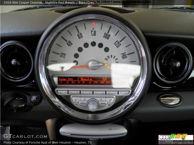 Nightfire Red Metallic / Black/Grey 2009 Mini Cooper Clubman