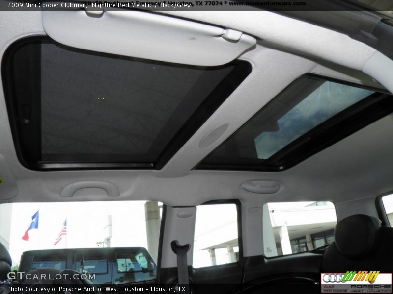 Nightfire Red Metallic / Black/Grey 2009 Mini Cooper Clubman