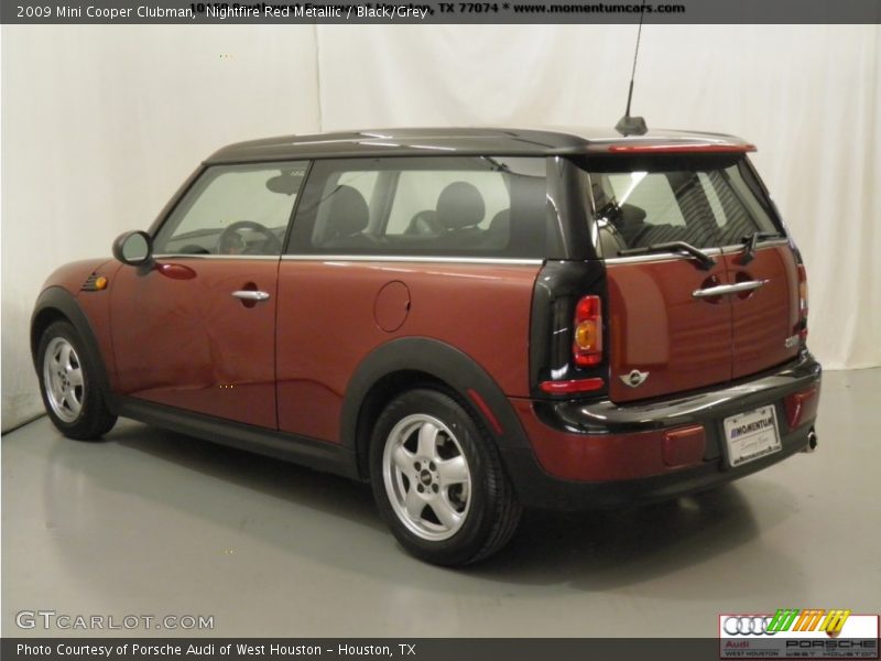 Nightfire Red Metallic / Black/Grey 2009 Mini Cooper Clubman
