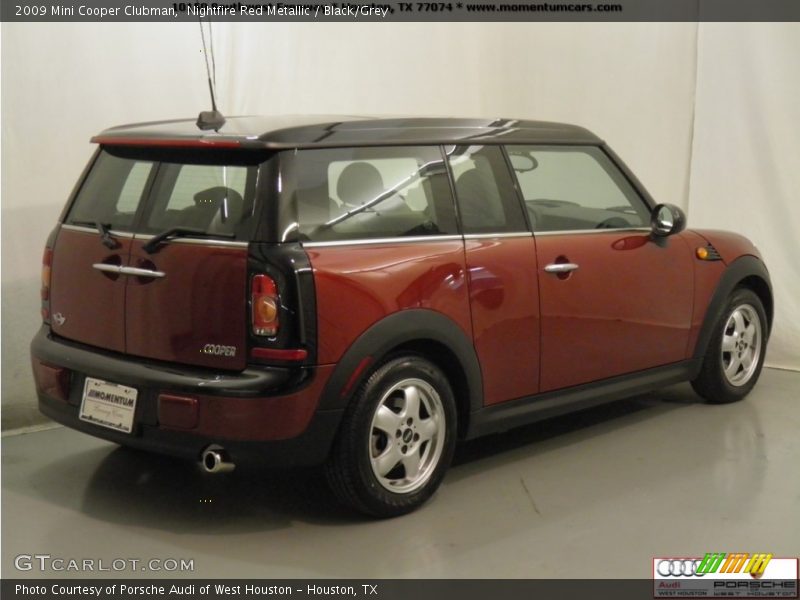 Nightfire Red Metallic / Black/Grey 2009 Mini Cooper Clubman